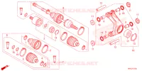 ACHTER KNOKKEL/ACHTER AANDRIJFAS voor Honda FOURTRAX 520 FOREMAN RUBICON 4X4 EPS 2024