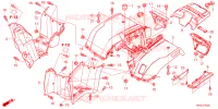 ACHTERSPATBORD  voor Honda FOURTRAX 520 FOREMAN RUBICON 4X4 EPS 2024