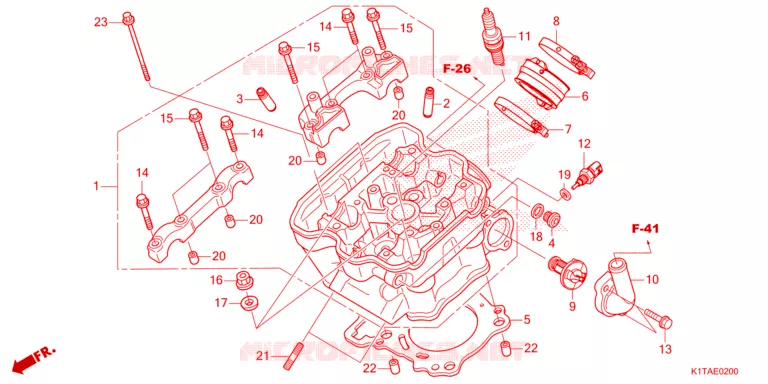 CILINDERKOP Honda MOTO 300 CRF 2023  CRF300LRP