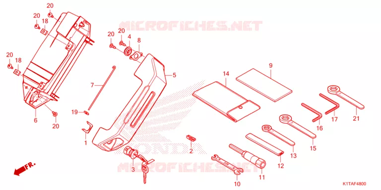 GEREEDSCHAP/GEREEDSCHAP BOX Honda MOTO 300 CRF 2024  CRF300LRP