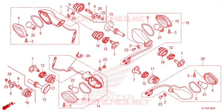 KNIPPERLICHT Honda MOTO 300 CRF 2023  CRF300LRP