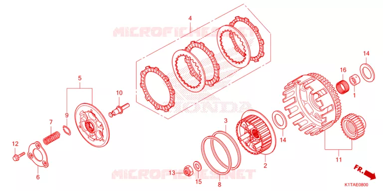 KOPPELING Honda MOTO 300 CRF 2024  CRF300LRP