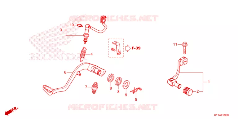 PEDAAL Honda MOTO 300 CRF 2024  CRF300LRP