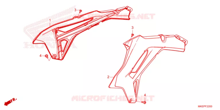 DEKSEL RADIATEUR Honda MOTO 450 CRF 2023  CRF450RP