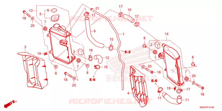 RADIATOR Honda MOTO 450 CRF 2023  CRF450RP