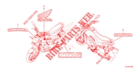 EMBLEEM/STREEP voor Honda NAVI 110 2023