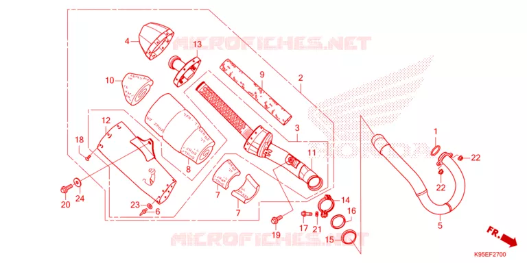 UITLAATDEMPER Honda MOTO 250 CRF 2024  CRF250RR