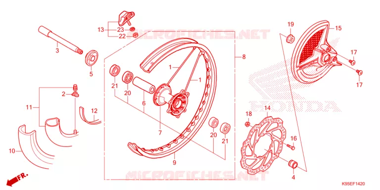 VOORWIEL Honda MOTO 250 CRF 2024  CRF250RR
