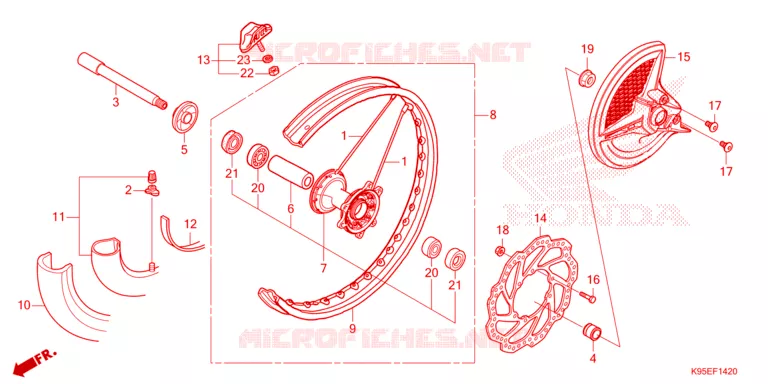 VOORWIEL Honda MOTO 250 CRF 2024  CRF250RR