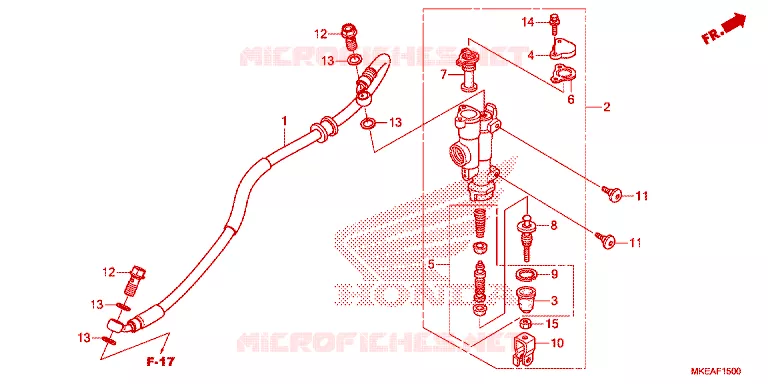 REMPOMP ACHTER Honda MOTO 450 CRF 2024  CRF450RLR