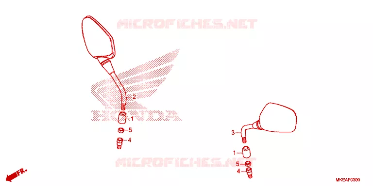 SPIEGEL Honda MOTO 450 CRF 2024  CRF450RLR