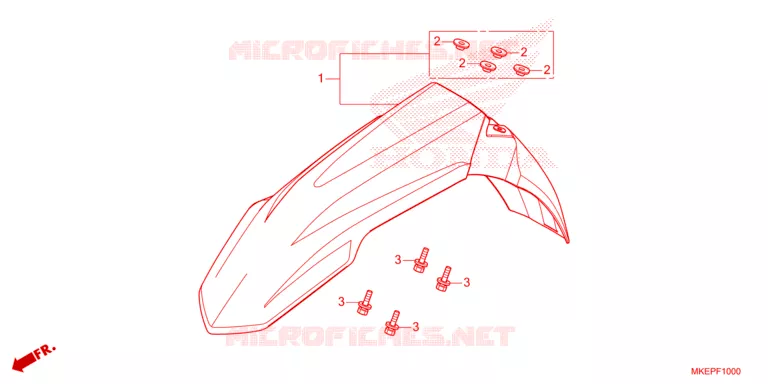 VOORSPATBORD Honda MOTO 450 CRF 2024  CRF450RR