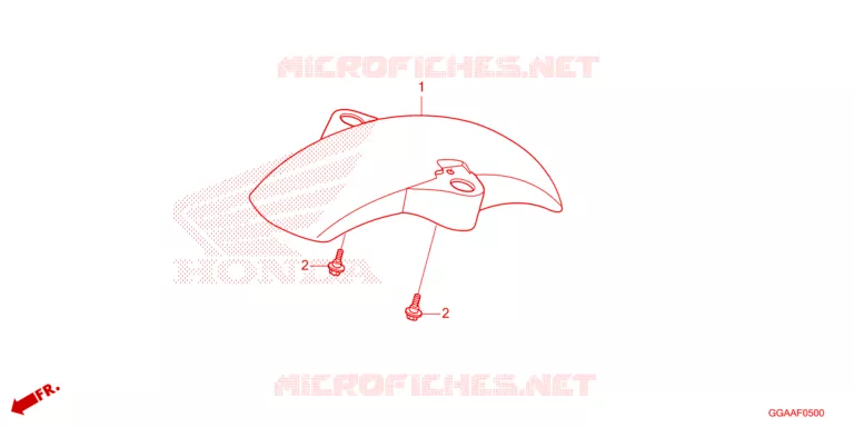 VOORSPATBORD Honda SCOOTER 50 RUCKUS 2024  NPS50P
