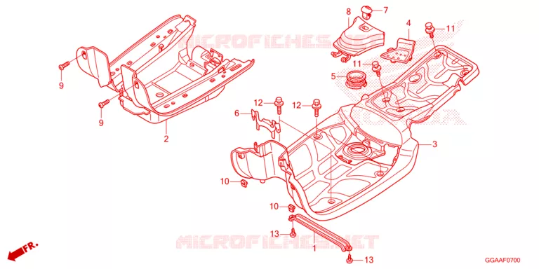 ZIJDE ROK/MIDDEN AFDEKKING Honda SCOOTER 50 RUCKUS 2024  NPS50P