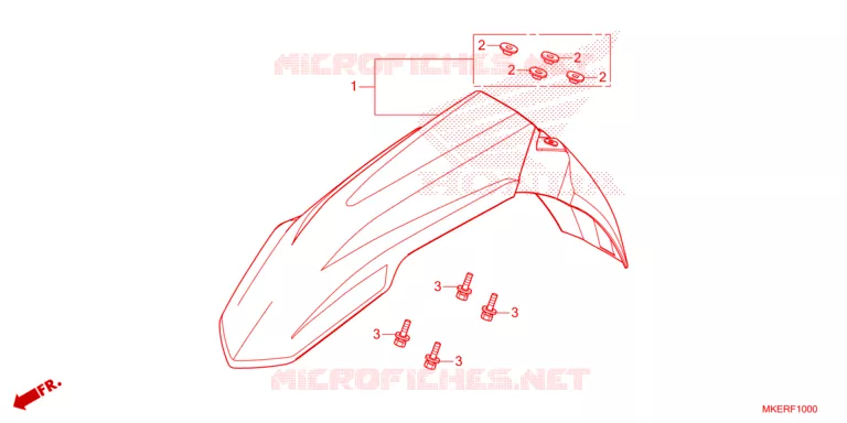 VOORSPATBORD Honda MOTO 450 CRF 2024  CRF450RXR