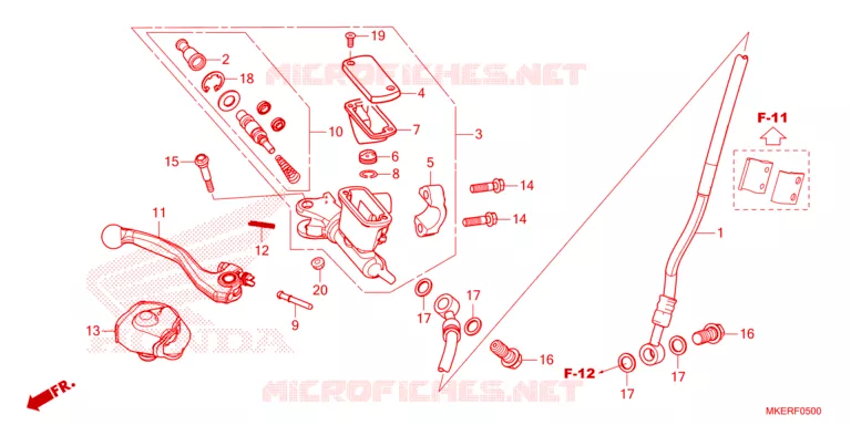 REMPOMP VOOR Honda MOTO 450 CRF 2024  CRF450RXR