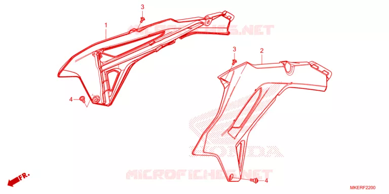 DEKSEL RADIATEUR Honda MOTO 450 CRF 2024  CRF450RR