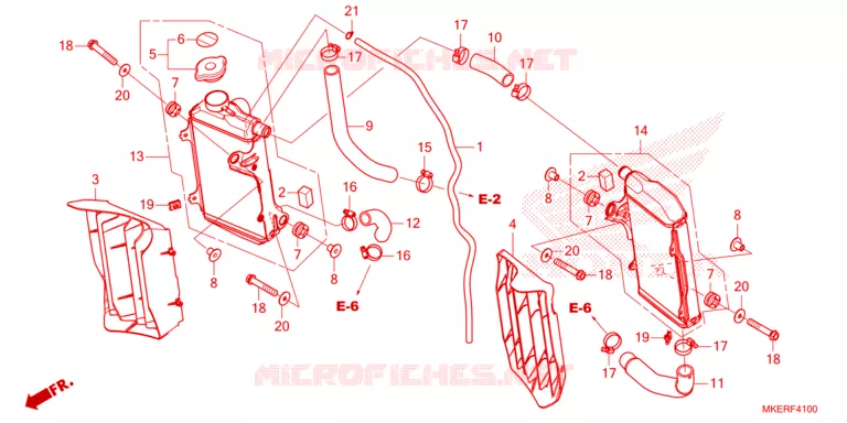 RADIATOR Honda MOTO 450 CRF 2024  CRF450RR