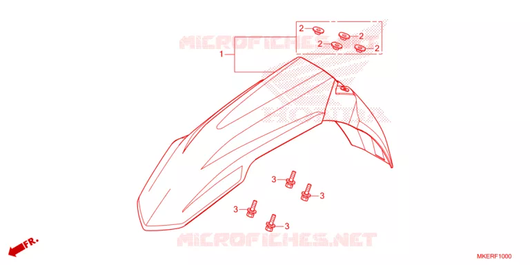 VOORSPATBORD Honda MOTO 450 CRF 2024  CRF450RR
