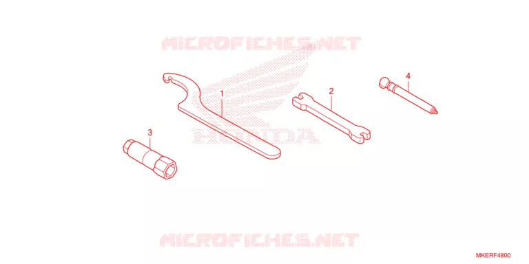 GEREEDSCHAP Honda MOTO 450 CRF 2024  CRF450RR