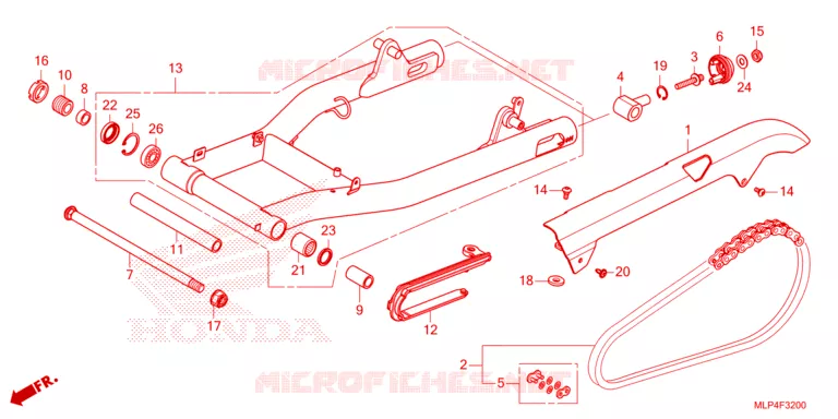 ACHTERBRUG Honda MOTO 500 CL 2023  CL500AP