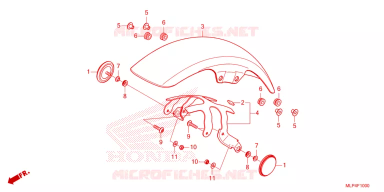VOORSPATBORD Honda MOTO 500 CL 2023  CL500AP