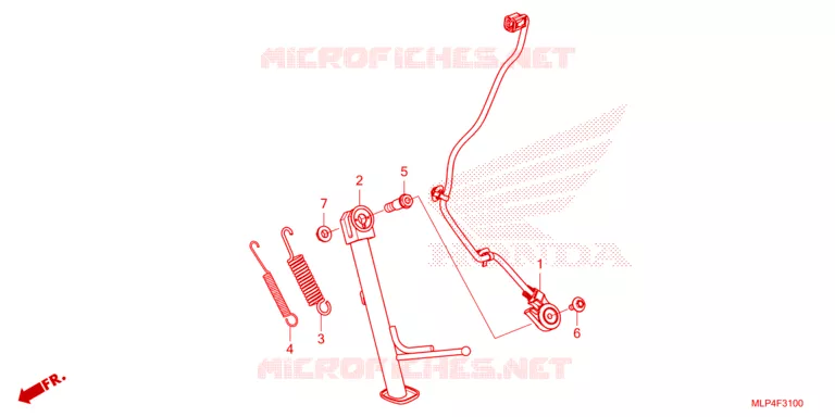 ZIJSTANDAARD Honda MOTO 500 CL 2023  CL500AP