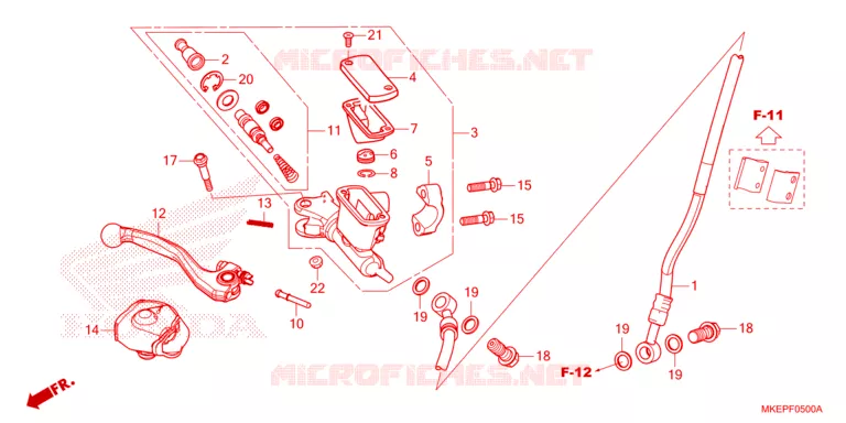 REMPOMP VOOR Honda MOTO 450 CRF 2024  CRF450RWER