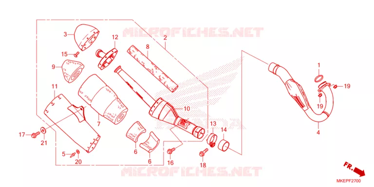 UITLAATDEMPER Honda MOTO 450 CRF 2024  CRF450RWER