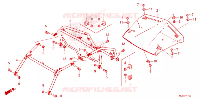ROL STANG - DAK Honda ATV 1000 TALON 2023  SXS1000S2RP