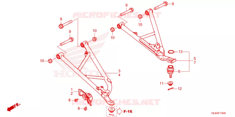 VOOR ARM Honda ATV 1000 TALON 2023  SXS1000S2RP