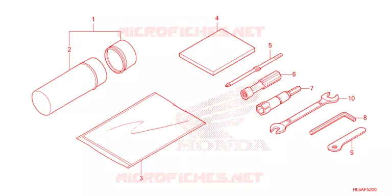 GEREEDSCHAP Honda ATV 1000 TALON 2023  SXS1000S2XP