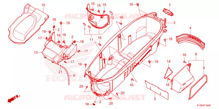 BAGAGEBOX Honda SCOOTER 350 FORZA 2024  NSS350AP