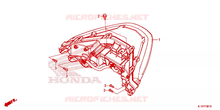 ACHTER COMBINATIE LICHT Honda SCOOTER 350 FORZA 2020  NSS350AM
