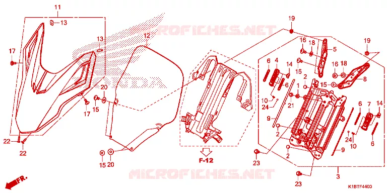 WINDSCHERM Honda SCOOTER 350 FORZA 2021  NSS350AM