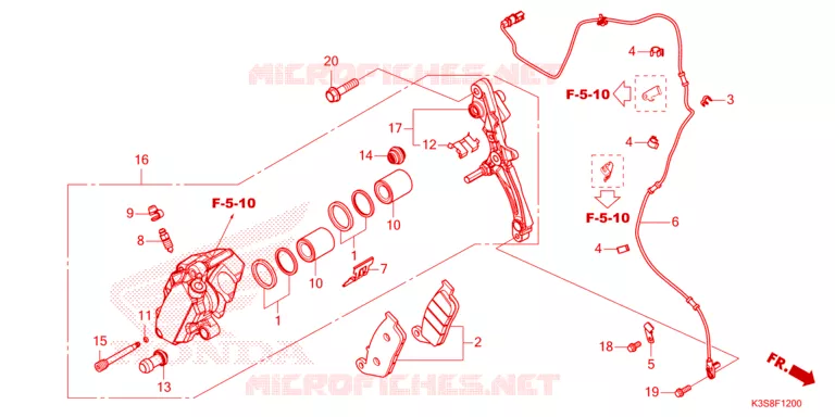 REMKLAUW VOOR Honda MOTO 300 CL 2023  CL300AP