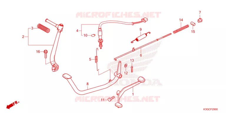 PEDAAL/KICKSTARTER ARM Honda MOTO 110 DREAM 2023  AND125MDP
