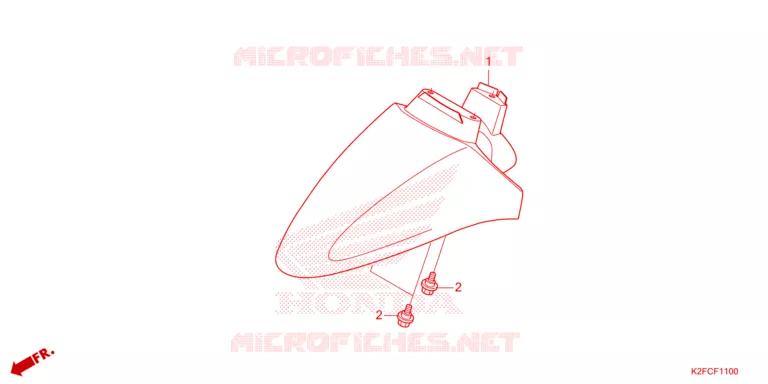 VOORSPATBORD Honda SCOOTER 110 SCOOPY 2021  ACF110CBTM