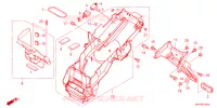 ACHTERSPATBORD  voor Honda CB 1300 SUPER BOL DOR ABS 2023