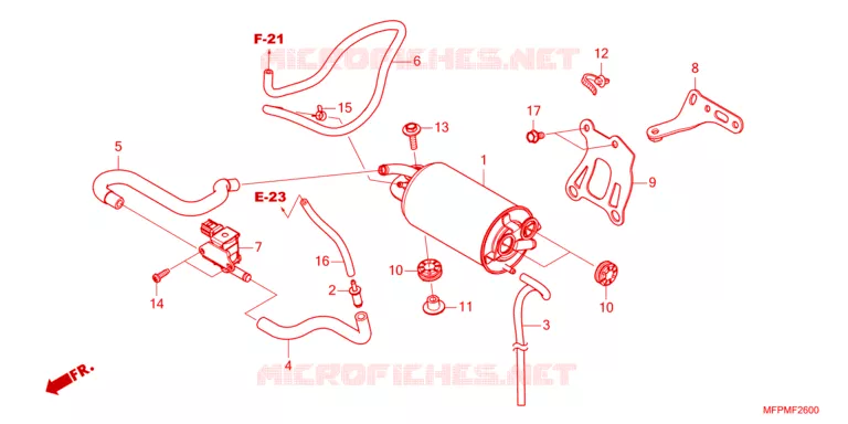 GAS RECYCLINGSYSTEEM Honda MOTO 1300 CB 2023  CB1300SADP