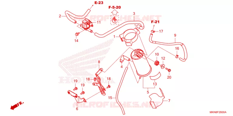 GAS RECYCLINGSYSTEEM Honda MOTO 650 CB 2020  CB650RAK