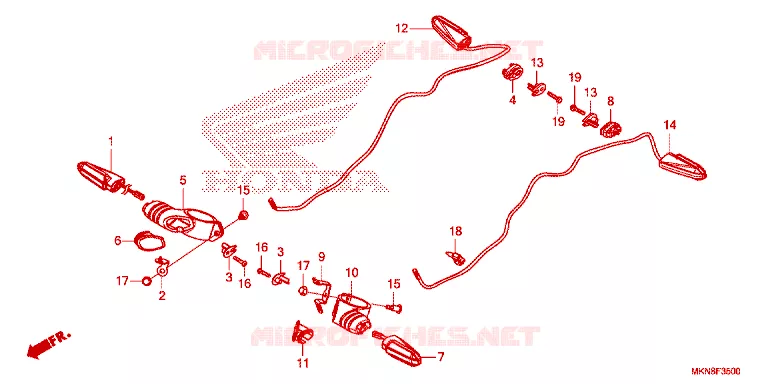 KNIPPERLICHT Honda MOTO 650 CB 2020  CB650RAK