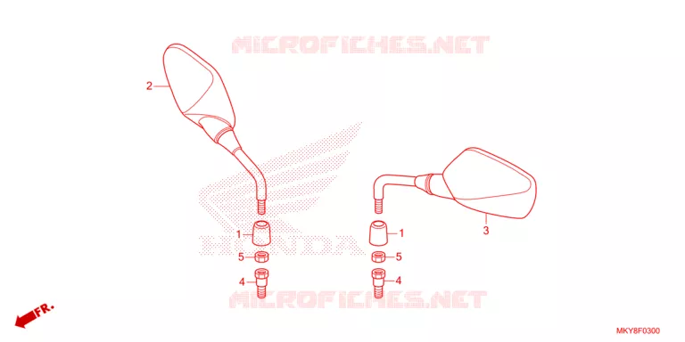 SPIEGEL Honda MOTO 650 CB 2021  CB650RAM