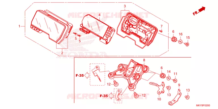 COMBINATIEMETER Honda MOTO 650 CB 2023  CB650RAP