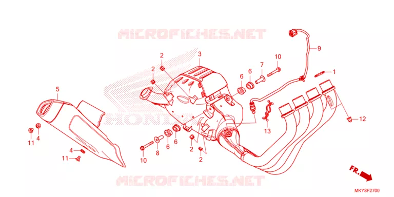 UITLAATDEMPER Honda MOTO 650 CB 2023  CB650RAP