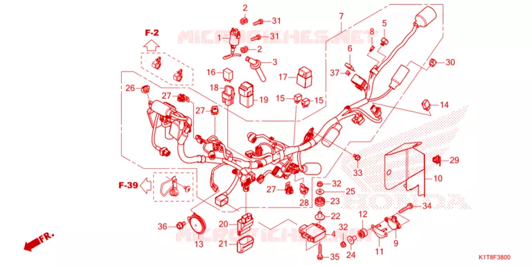 BEDRADINGSBUNDEL Honda MOTO 300 CRF 2023  CRF300LDP