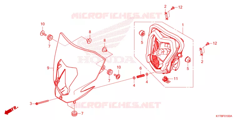 KOPLAMP Honda MOTO 300 CRF 2023  CRF300LDP