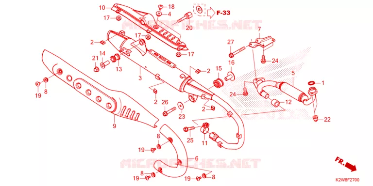 UITLAATDEMPER Honda MOTO 125 DAX 2023  ST125AP