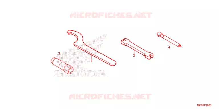 GEREEDSCHAP Honda MOTO 450 CRF 2024  CRF450RWER