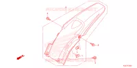 ACHTERSPATBORD  voor Honda CRF 150 R BIG WHEELS 2023